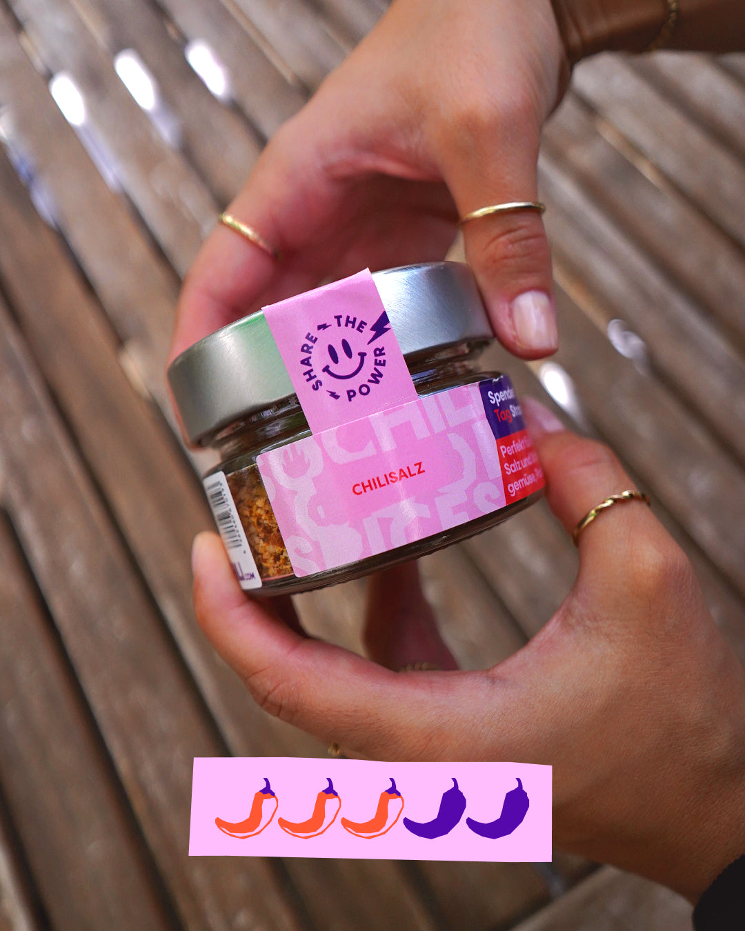 Chilisalz Gewürzsalz Schärfegrad