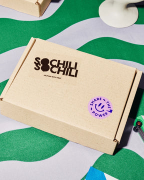 Verpackung vom scharfe Sossen Set